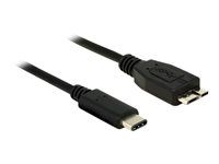 USB kabel - Micro-USB typu B (M) do USB-C (M) - USB 3.1 Gen 2 - 1 m - černá
