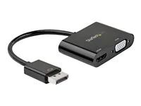 Multiport Video Dongle (DP2VGAHD20) - Video adaptér - DisplayPort s piny (male) do HD-15 (VGA), HDMI se zdířkami (female) - 23.2 cm - černá - podporuje 4K