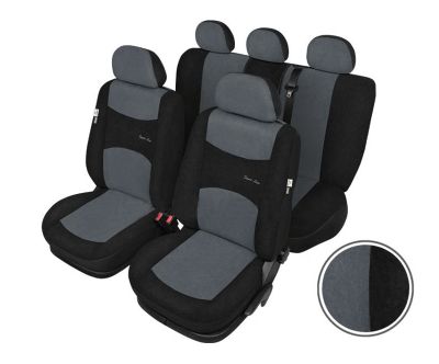 Autopotahy SIXTOL SPORT LINE + šedočerné