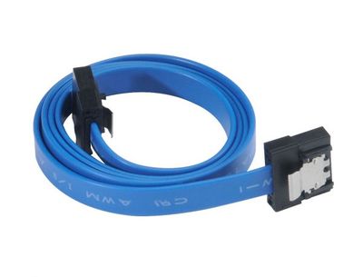 AKASA - Proslim 6Gb/s SATA3 kabel - 50 cm - modrý