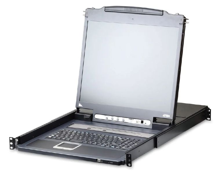 ATEN 16-Port KVM PS/2+USB, OSD, rack, 17" LED LCD,