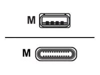 Kabel USB - USB typ A (M) rovné do USB-C (M) pravoúhlý - USB 3.0 - 2 m - pro IQ