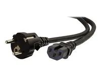 Prodlužovací šňůra - power CEE 7/7 (M) do IEC 60320 C15 - AC 250 V - 2 m - lisovaný - černá - Evropa