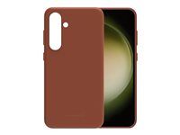 Zadní kryt pro mobilní telefon - kůže - bronz - pro Samsung Galaxy S24+