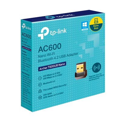 TP-Link Archer T600UB Nano AC600 WiFi/BT adaptér
