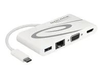 Retail Pack - dokovací stanice - USB-C 3.1 - VGA, HDMI - 1GbE