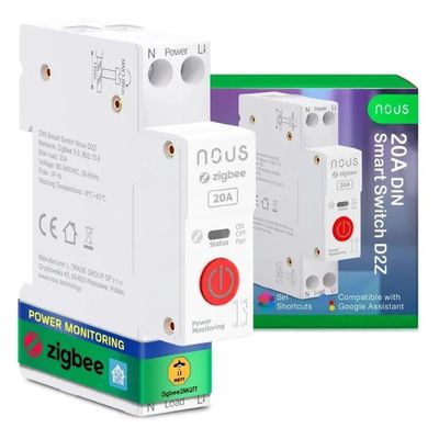 NOUS D2Z, ZigBee DIN SMART Switch, přepínač