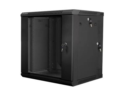 Lanberg racková skříň 19" dvoudílná nástěnná 12u/600x600 (flat pack) černá