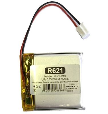 Nabíjecí baterie LiPo 3,7V/500mAh 553030 HADEX