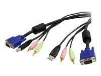 10 ft 4-in-1 USB VGA KVM Cable w/Audio - USBVGA4N1A10