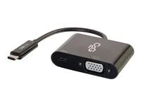 Externí video adaptér - USB-C - VGA - černá