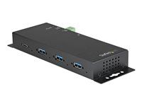 Metal Industrial USB 3.2/3.1 Gen 2 Type-C Hub - 3A/1C - USB-C or USB-A Host - Mountable - ESD/Surge (HB31C3A1CME) - Rozbočovač - 1 x USB-C + 3 x USB 3.1 - desktop - AC 110 - 230 V