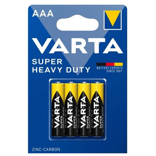 VARTA Baterie SUPER HEAVY DUTY LR03, AAA, 4ks