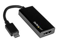 Startech USB C to HDMI Adapter - USB 3.1 Type C Converter - 4K 30Hz UHD - Video adaptér - USB-C s piny (male) do HDMI se zdírkami (female) - 14.7 cm - cerná - podpora 4K30Hz (3840 x 2160) - pro P/N: BNDTB10GI, BNDTB210GSFP, BNDTB410GSFP, BNDTB4M2E1, BNDTBUSB3142, TB3DK2DPM2