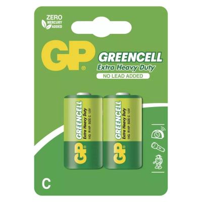 Baterie C (R14) Zn-Cl GP Greencell  2ks / blister