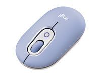Myš - nastavitelná emotikona - optický - 4 tlačítka - bezdrátový - Bluetooth 5.1 LE - šeřík