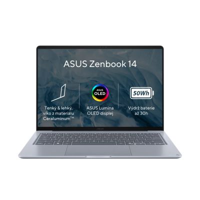 ASUS Zenbook 14/UX3480QA-OLED1057W/SD-X1-26-100/14''/WUXGA/8GB/512GB/Adreno/W11H/Blue/2R