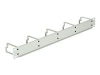 Panel pro uspořádání kabelů - světle šedá, RAL 7035 - 1U - 19"