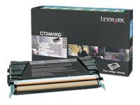 Černá - originální - kazeta s barvivem LCCP, LRP - pro Lexmark C734, C736, X734, X736, X738
