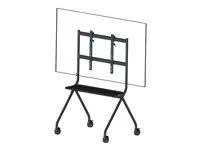 Vision VFM-F12 - Vozík - pro Displej LCD - stojanový styl - ocel - matná cern - velikost obrazovky: 55"-100"