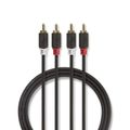 Kabel 2x Cinch konektor/2x Cinch konektor 3m NEDIS CABW24200AT30