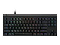Klávesnice - TKL - podsvícení - USB - QWERTZ - česká - klávesový spínač: GL Tactile - černá