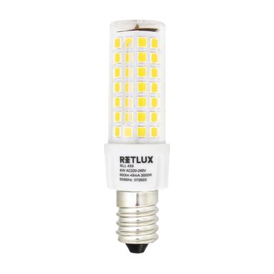 Žárovka LED E14 6W bílá teplá RETLUX RLL 459