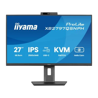 27'' iiyama XB2797QSNPH-B1: IPS, QHD, USB-dock, cam