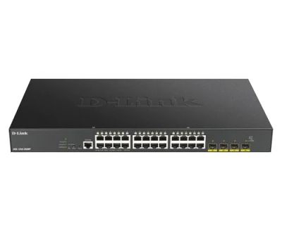 D-Link DGS-1250-28XMP/E 24-port Gigabit PoE Smart Managed Switch with 4x 10G SFP+ ports, 370Watts