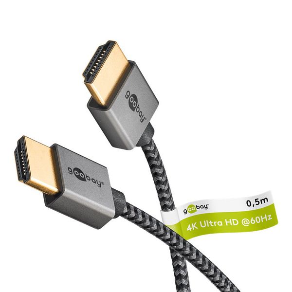 Kabel GOOBAY 75751 HDMI Slim High Speed s Ethernetem 2.0 4K 0,5m