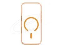 Delock - Ochranný kryt pro mobilní telefon - kompatibilita s MagSafe - termoplastický polyuretan (TPU), polykarbonát (PC) - pruhledná, oranžová, prusvitná - pro Apple iPhone 17 Pro