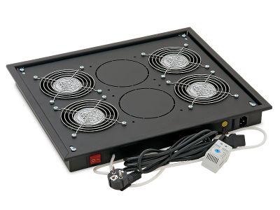 Vent.j. horní(spodní) 4x ventilátor 220V/92W Černá