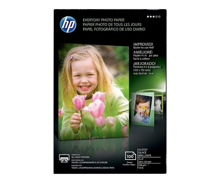 HP Photo Paper, A4, pololesk, 200g, 100 ks