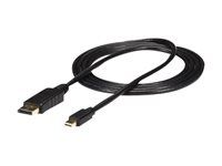 StarTech 6ft (2m) Mini DisplayPort to DisplayPort 1.2 Cable, 4K x 2K UHD Mini DisplayPort to DisplayPort Adapter Cable, Mini DP to DP Cable for Monitor, mDP to DP Converter Cord - Latching DP Connector - Kabel DisplayPort - Mini DisplayPort (M) do DisplayPort (M) - 1.8 m - opatrený západkou - cerná - pro P/N: CDP2DP14B, CDP2MDPEC, CDP2MDPFC, CDPVDHDMDP2G, CDPVDHDMDPRG, CDPVDHMDPDP