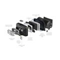 LEDLENSER HF4R Core, Čelovka 500lm, IP68, červená
