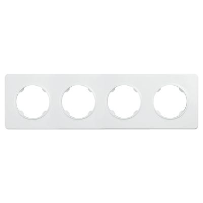Čtyřnásobný rámeček ELECTROMALT OVAL OVA1004W, bílý