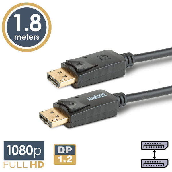 DELIGHT 20333A Kabel DisplayPort 1,8 m