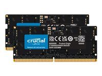 DDR5 - sada - 48 GB: 2 x 24 GB - SO-DIMM 262 pinů - 5600 MHz / PC5-44800 - CL46 - 1.1 V - on-die ECC - černá