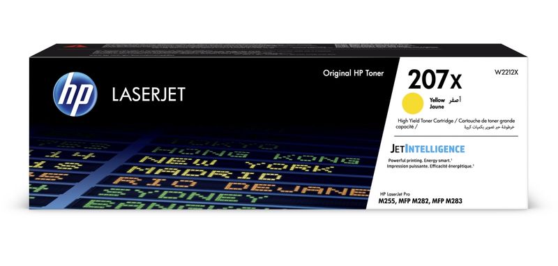 HP 207X Žlutý toner, W2212X