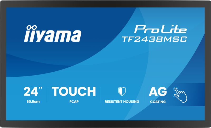 24" iiyama TF2438MSC-B2: PCAP,IPS,FHD,HDMI,DP