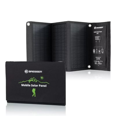 Přenosná solární nabíječka Bresser 21 wattů s USB