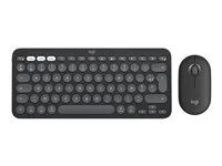 Sada klávesnice a myši - bezdrátový - Bluetooth LE - QWERTY - US mezinárodní - tonal graphite