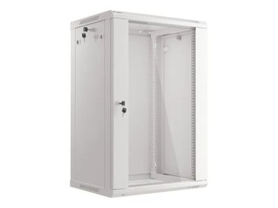 Lanberg 19" racková skříň pro montáž na stěnu 18u/600x450 (flat pack) šedá V2