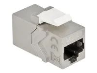 Modulární vložka (spojka) - CAT 6a - STP - RJ-45 - bílá, stříbrná