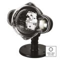 LED dekorativní projektor – padající vločky, venkovní i vnitřní, bílá
