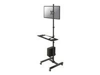 Vozík - pro LCD displej / PC vybavení - černá - velikost obrazovky: 10"-32"