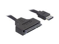 Kabel Power Over eSATA - 11 pin USB/eSATA (5/12 V) (M) do SATA combo (F) - 50 cm