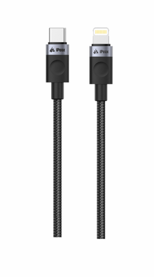 Kabel iPEAX 90010102 USB-C/Lightning 1m Black