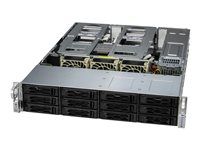 Supermicro CloudDC A+ 2015CS-TNR-01-G2 - Server - instalovatelný do racku 2U - 1-smerný - 1 x EPYC 9455P / až 4.4 GHz - RAM 768 GB - SATA/SAS/NVMe 3.5" zásuvka(y) - SSD 2 x 3.8 TB - NVMe, SSD 2 x 240 GB, HDD 8 x 24 TB - 25 Gigabit Ethernet, 10 Gigabit Ethernet, 2.5 Gigabit Ethernet, 5 Gigabit Ethernet, Gigabit Ethernet - žádný OS - monitor: žádný - stríbrná konstrukce, cerná prední cást