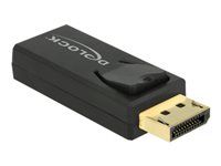 Video adaptér - DisplayPort s piny (male) do HDMI se zdířkami (female) - černá - podporuje 4K